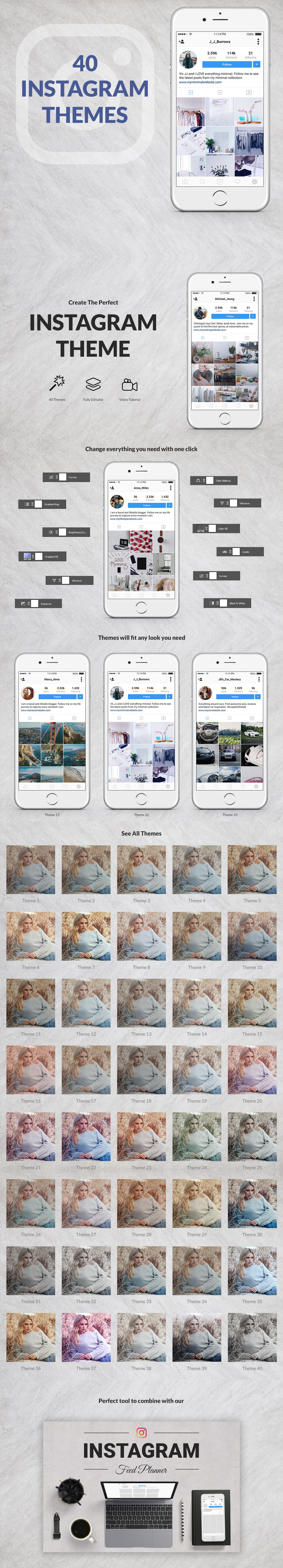 40 Instagram Themes