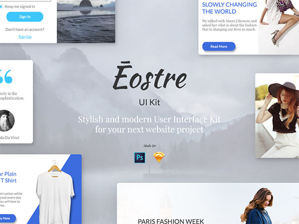 Eostre UI Kit - Free Sampe