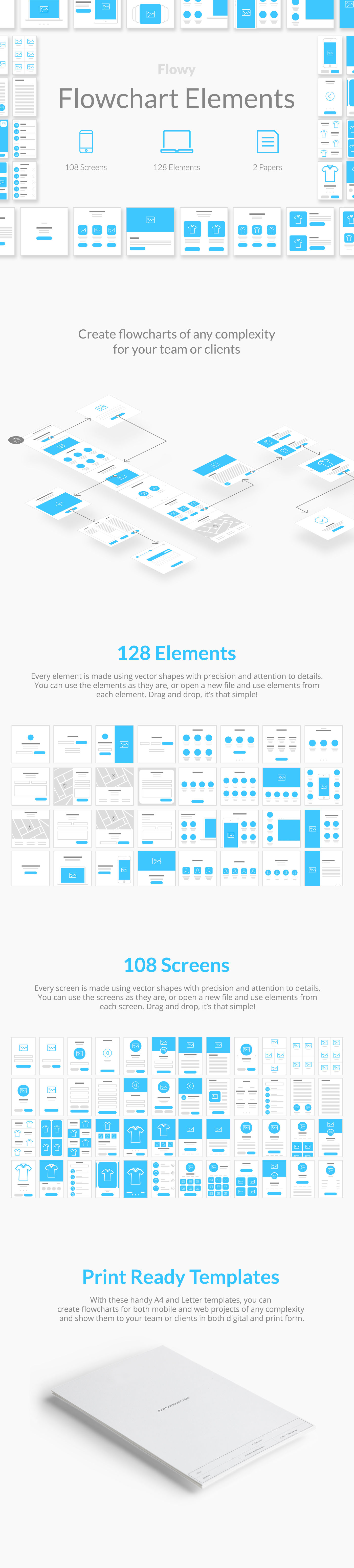 Flowy Flowchart Elements