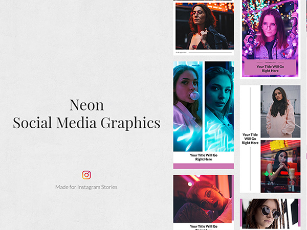 neon Instagram Stories
