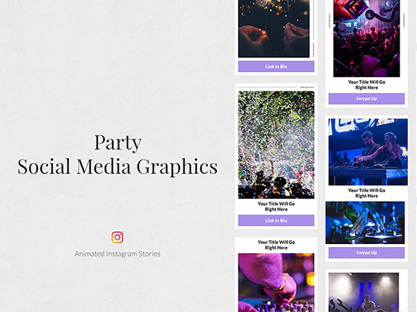 party Animated Instagram Stories