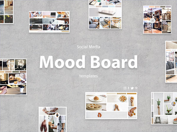 Social Media Mood Board Templates