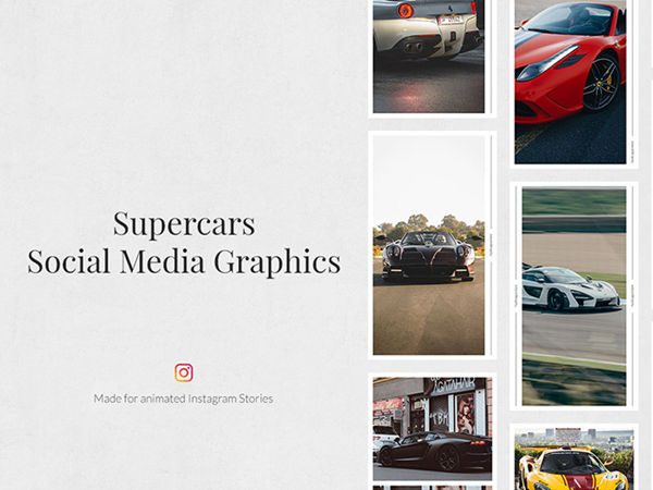 supercars Animated Instagram Stories