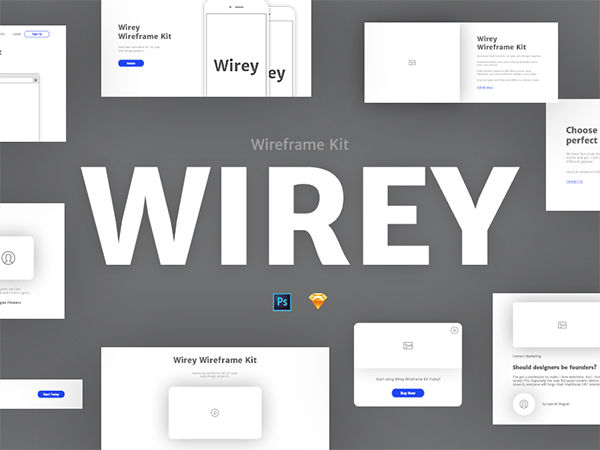 Wirey Wireframe Kit