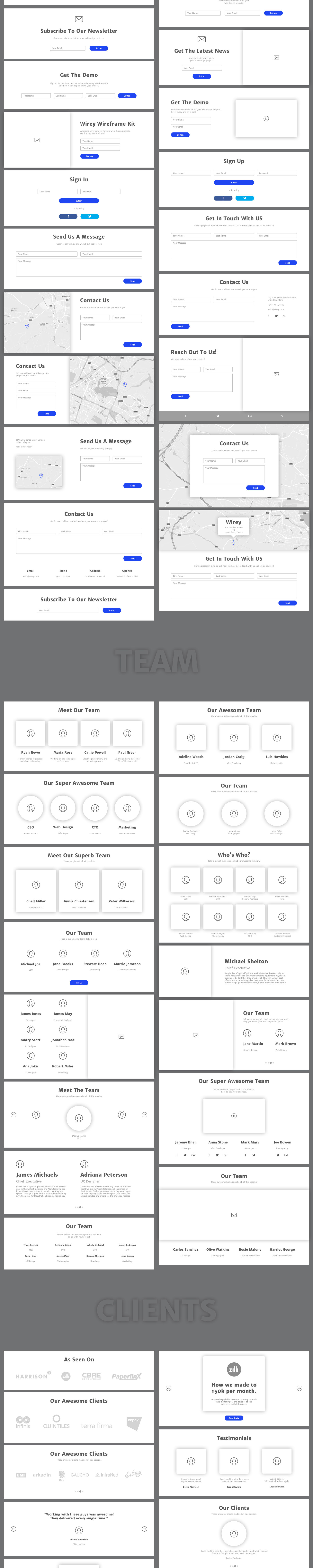 Wirey Wireframe Kit