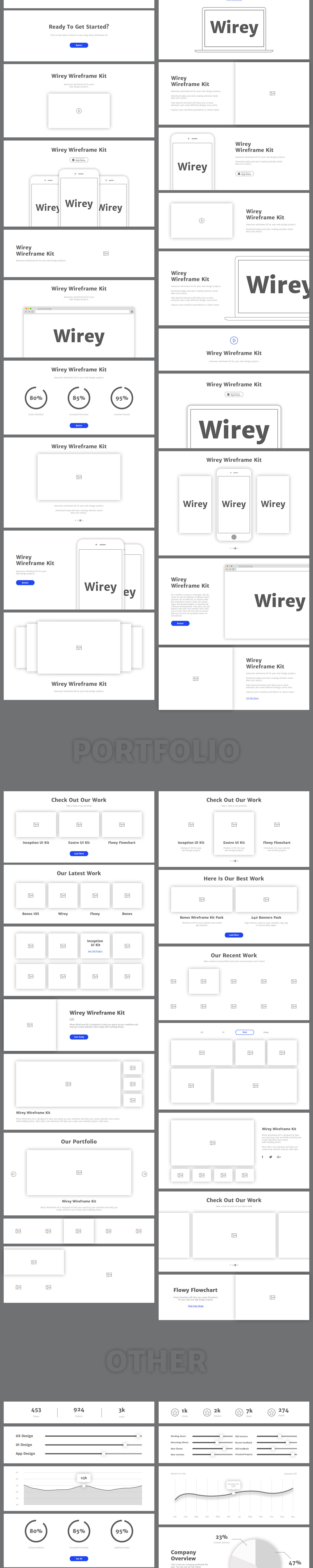 Wirey Wireframe Kit